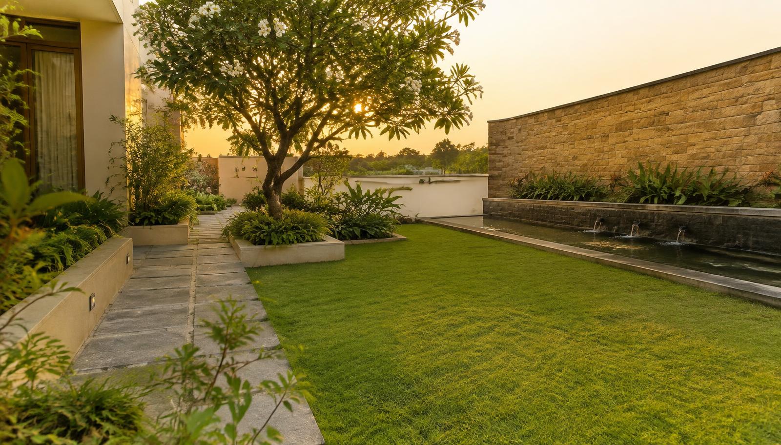 What Are the Essential Elements of a Modern Garden Design in India?