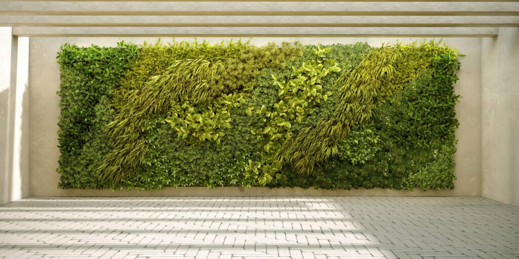 Indoor vertical garden wall