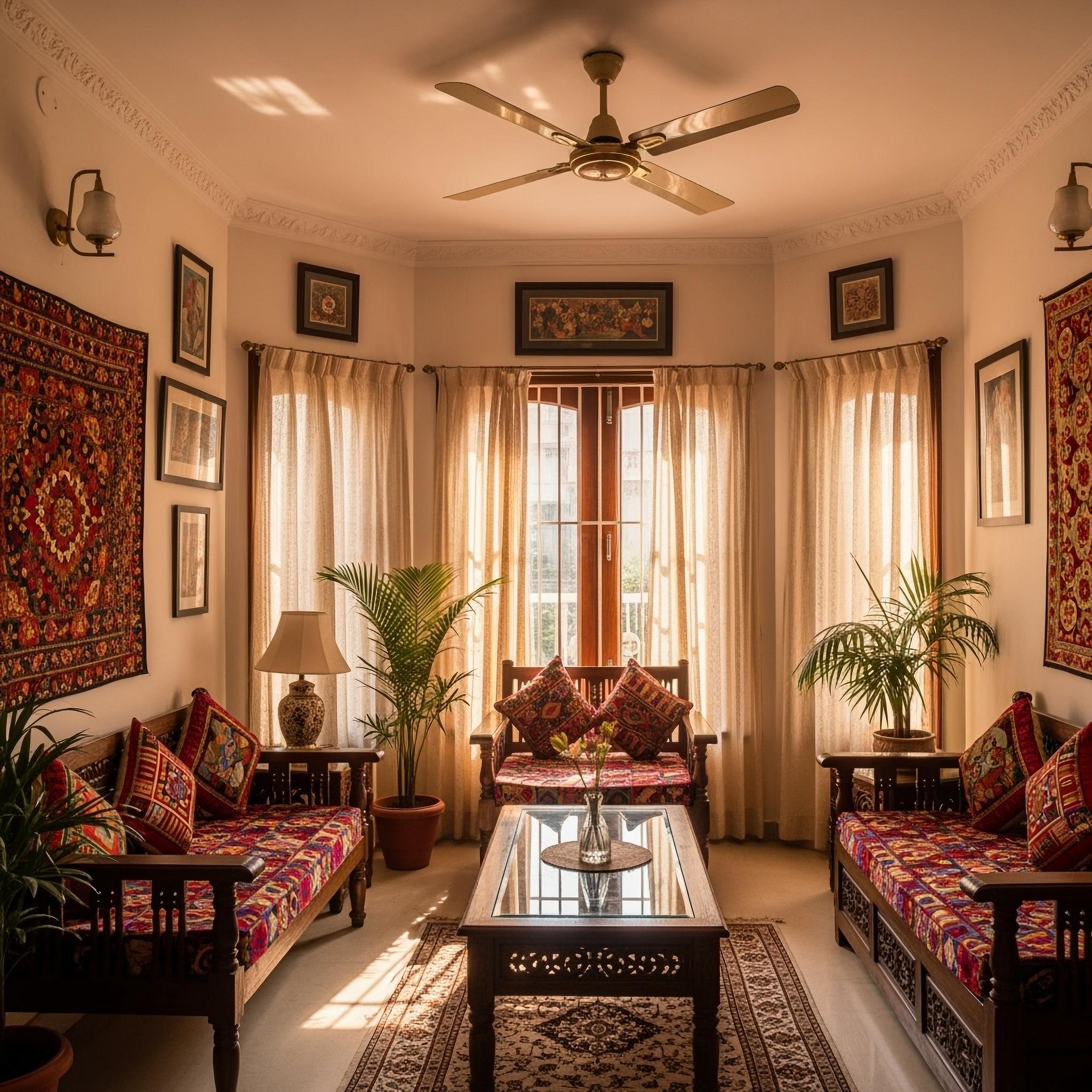 living room color lighting effect