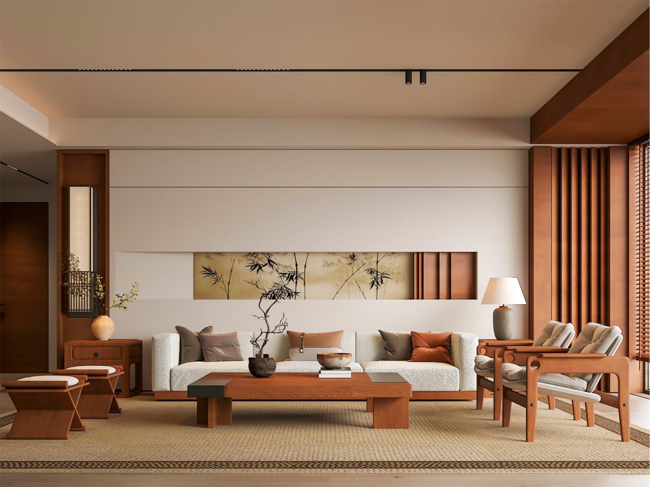 Trending Living Room color Combination 